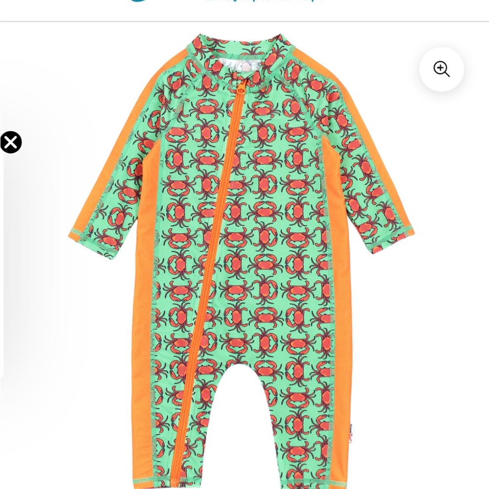 Swimzip Sunsuit - Long Sleeve Romper Swimsuit | "Don’t Be A Crab"